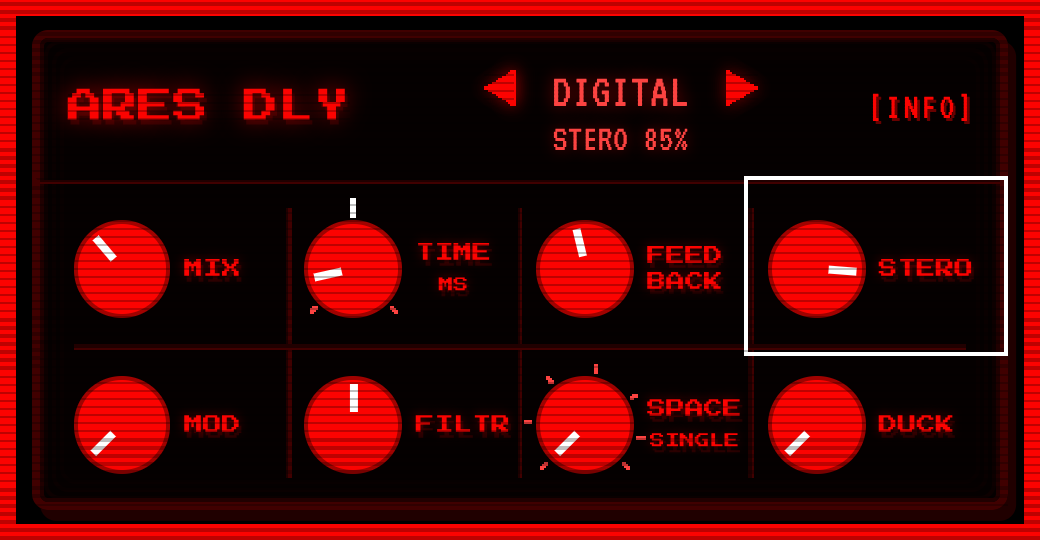 Ares DLY — short TIME, STEREO open