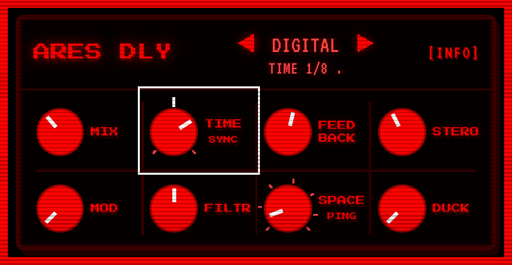 Ares DLY — TIME on a synced step