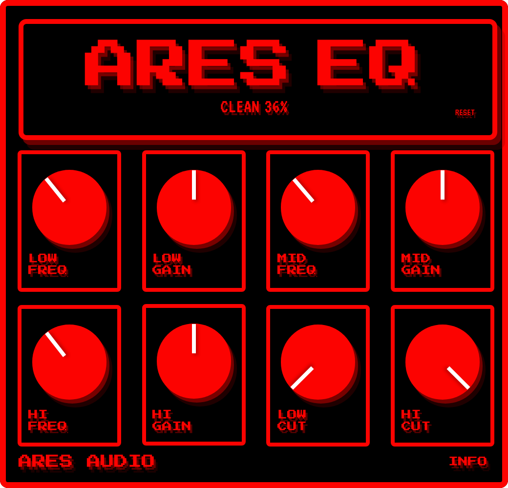 Ares EQ - 8 Knob Parametric EQ